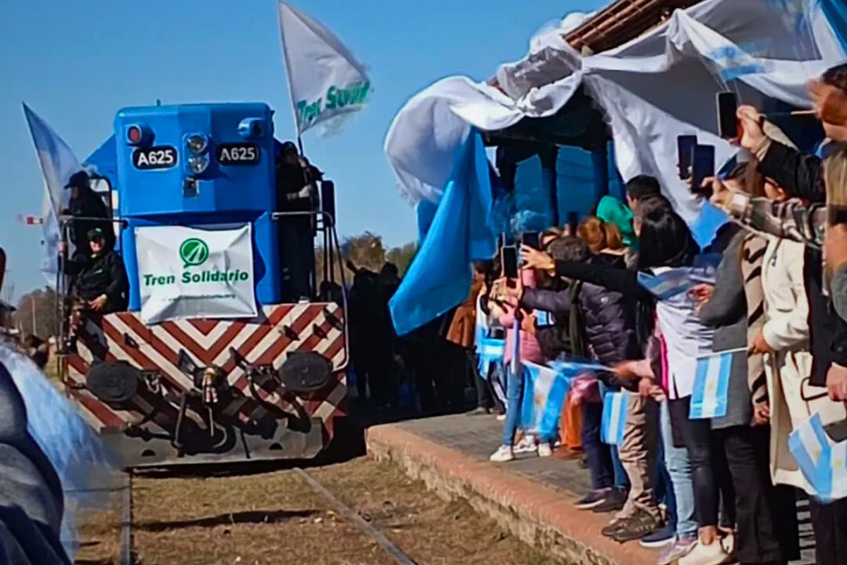 El Tren Solidario pasó por Hernando y encendió una ola de emoción y ...